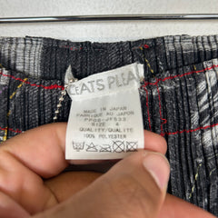 PLEATS PLEASE Issey Miyake Denim Trompe L'oeil Pants Size 4