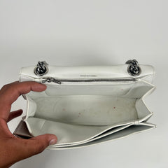 Balenciaga White Small Crush Chain Bag