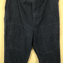 Brunello Cucinelli Blue Corduroy Cargo Pants Size 34