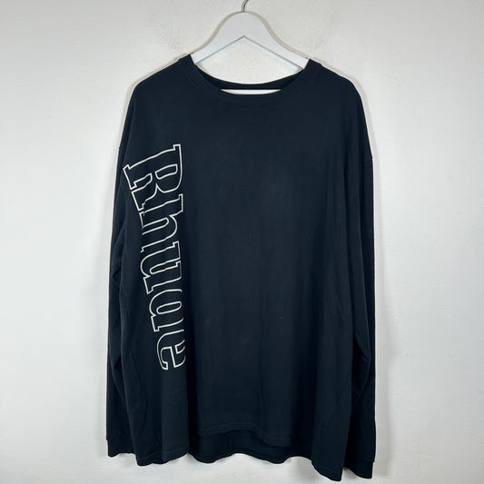 Rhude Black Side Logo Longsleeve Size XL