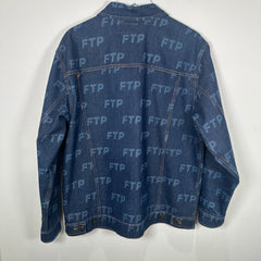 FTP All-Over Print Denim Jacket Size L