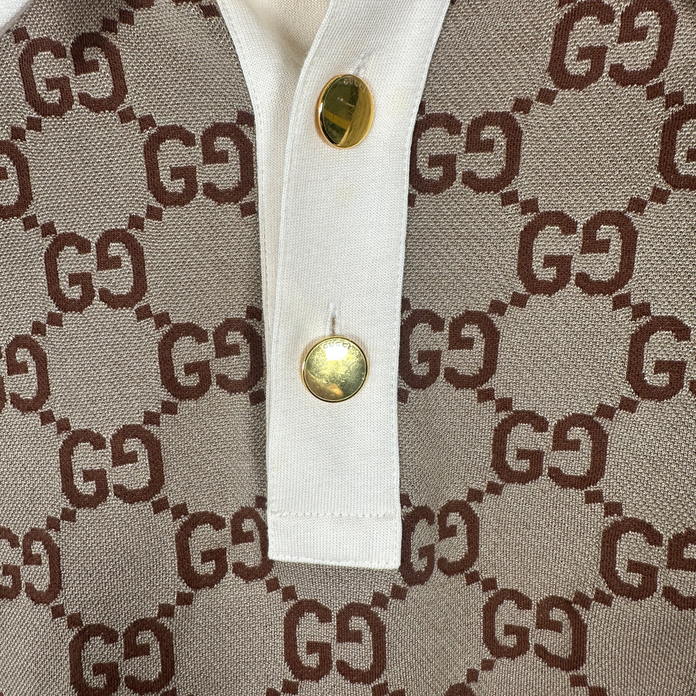 Gucci Monogram Polo Size L