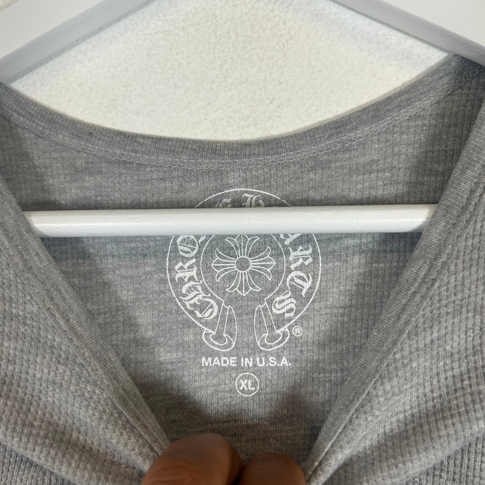Chrome Hearts Grey Dagger Thermal Longsleeve Size XL