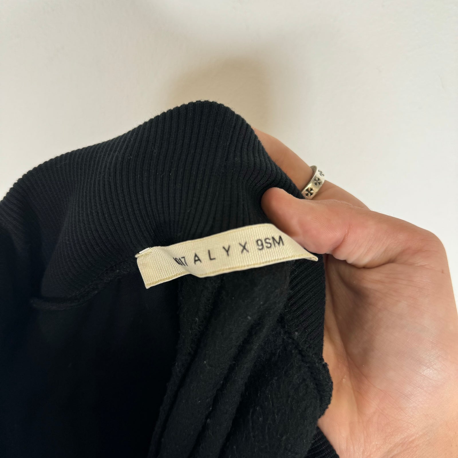 1017 Alyx Black Logo Print Sweatpants Size M
