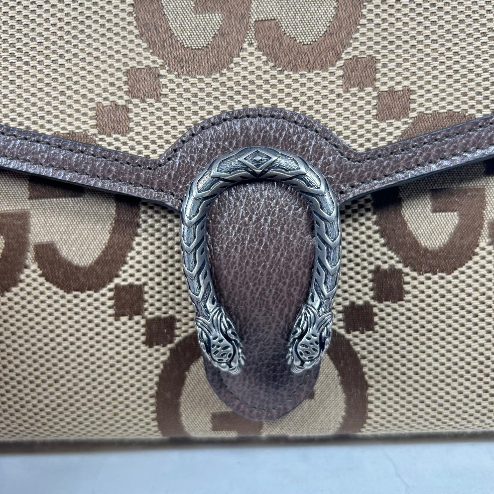 Gucci Dionysus Brown Jumbo GG Shoulder Bag