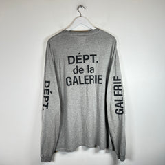 Gallery Dept. Gray Logo Longsleeve Shirt Size XXL