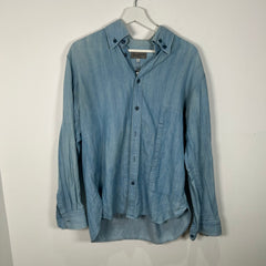 Yohji Yamato Light Denim Wash Button-up Shirt Size 2