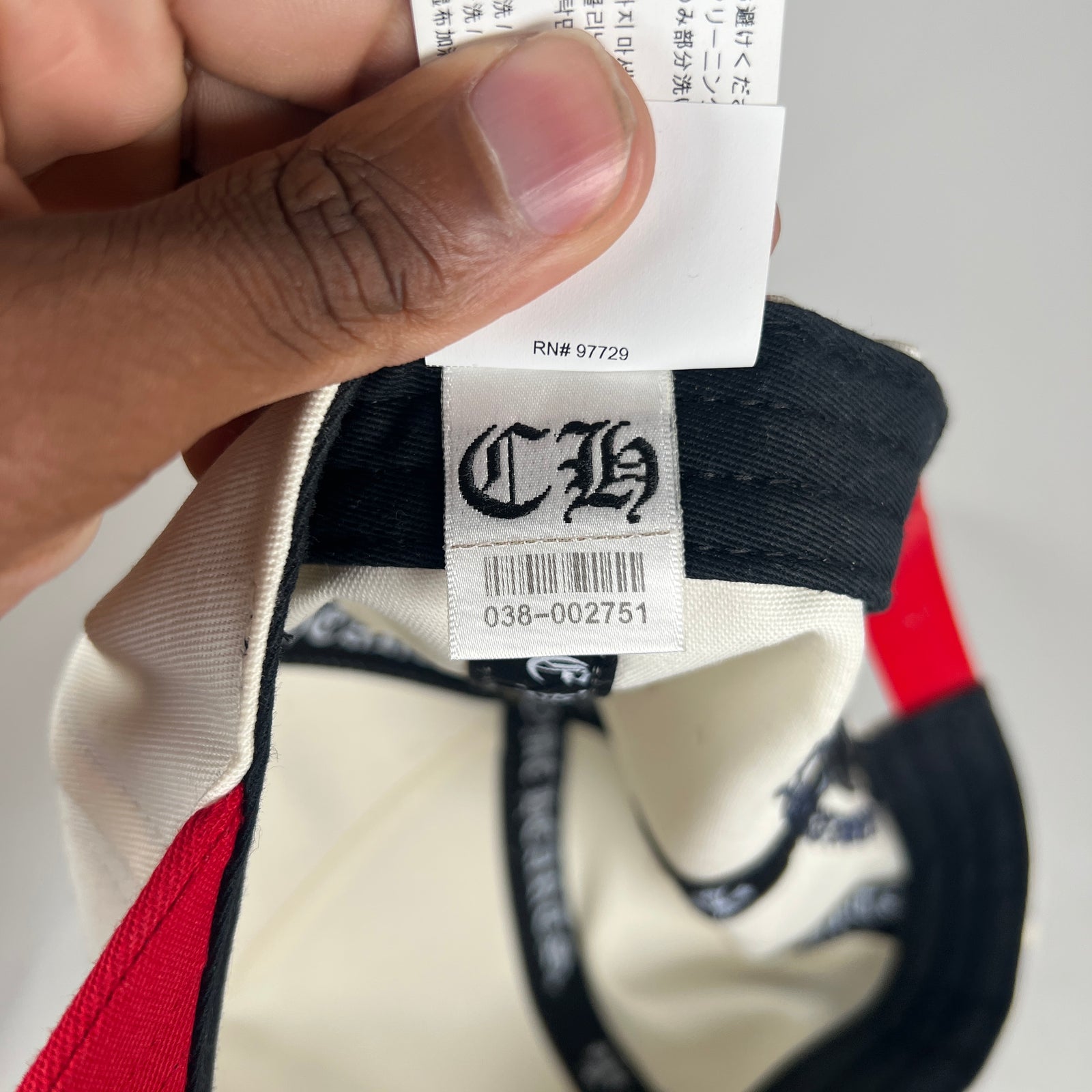 Chrome Hearts Cream/Red ‘4th Of July’ CH Baseball Cap