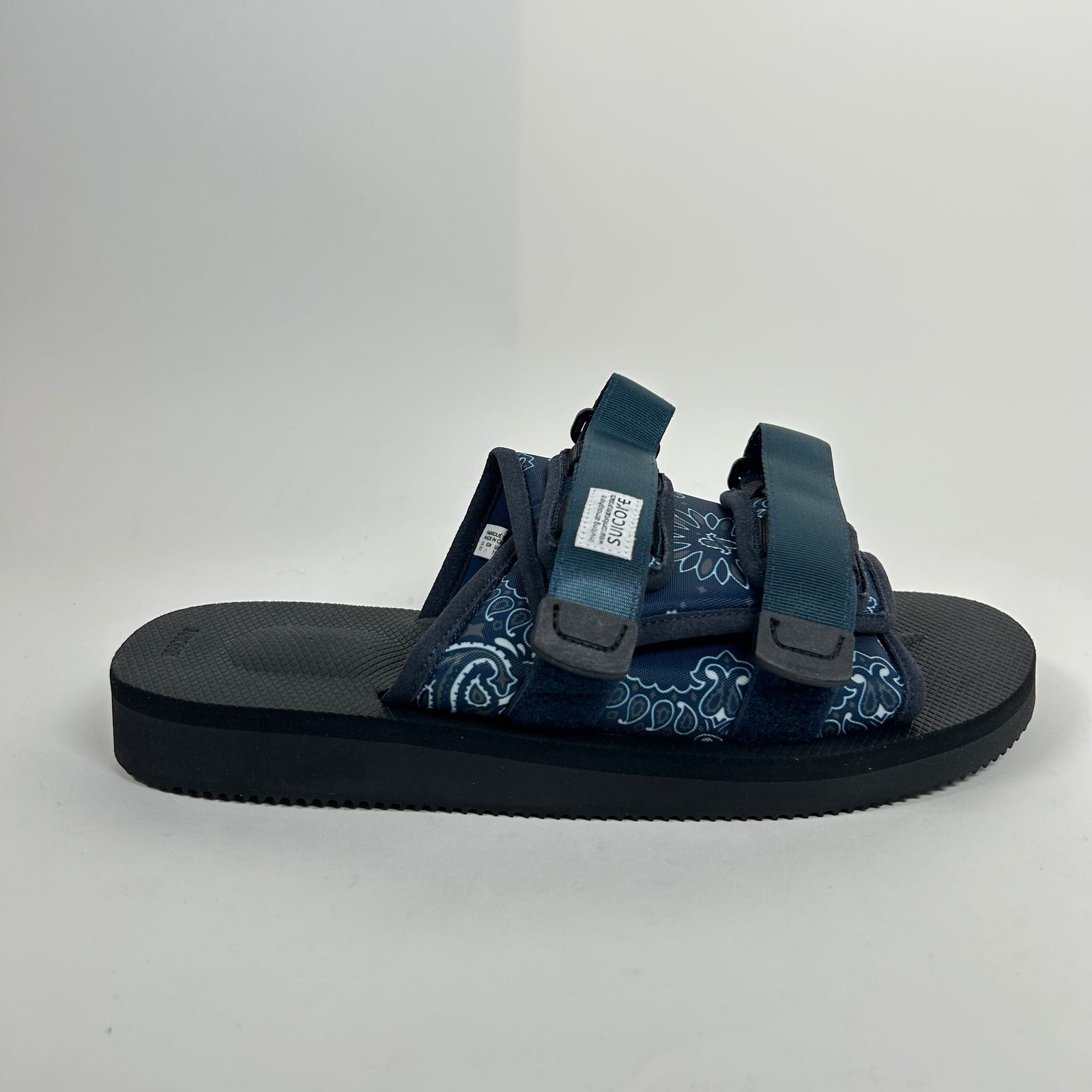Suicoke Navy Paisley Moto-Cab Sandals Size 11