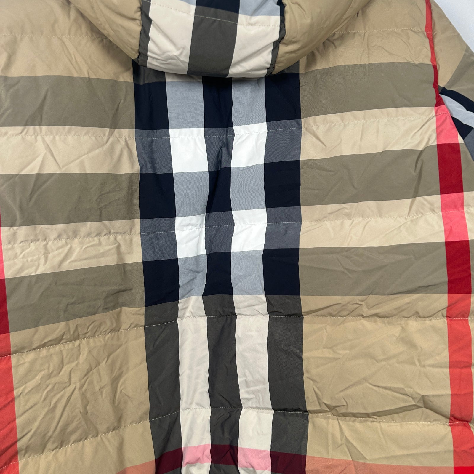Burberry Reversible Check Puffer Jacket Size XL
