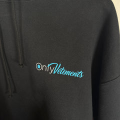 Vetements Black 'Only Vetements' Hoodie Size XS