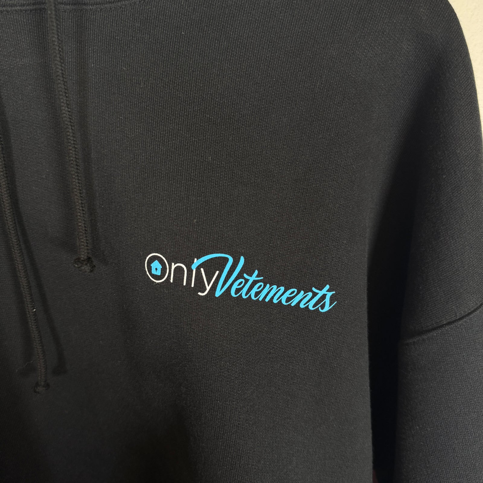 Vetements Black 'Only Vetements' Hoodie Size XS