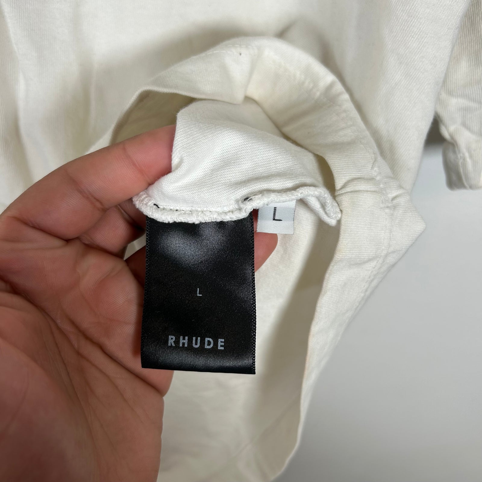 Rhude White/Maroon Moonlight Tee Size L