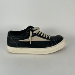 Rick Owens Black Milk Leather Vintage Sneaker Vans size 45