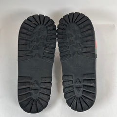 Gucci Black Web Rubber Sandals Size GG 12