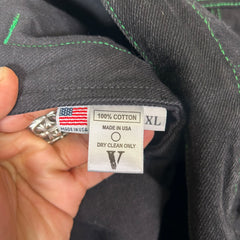 Vlone Black/Green 'Friends' Denim Jacket Size XL