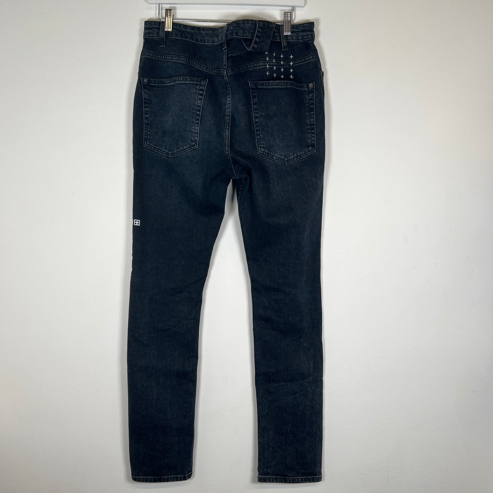 Ksubi Blue Wash Knee Holes Size 36