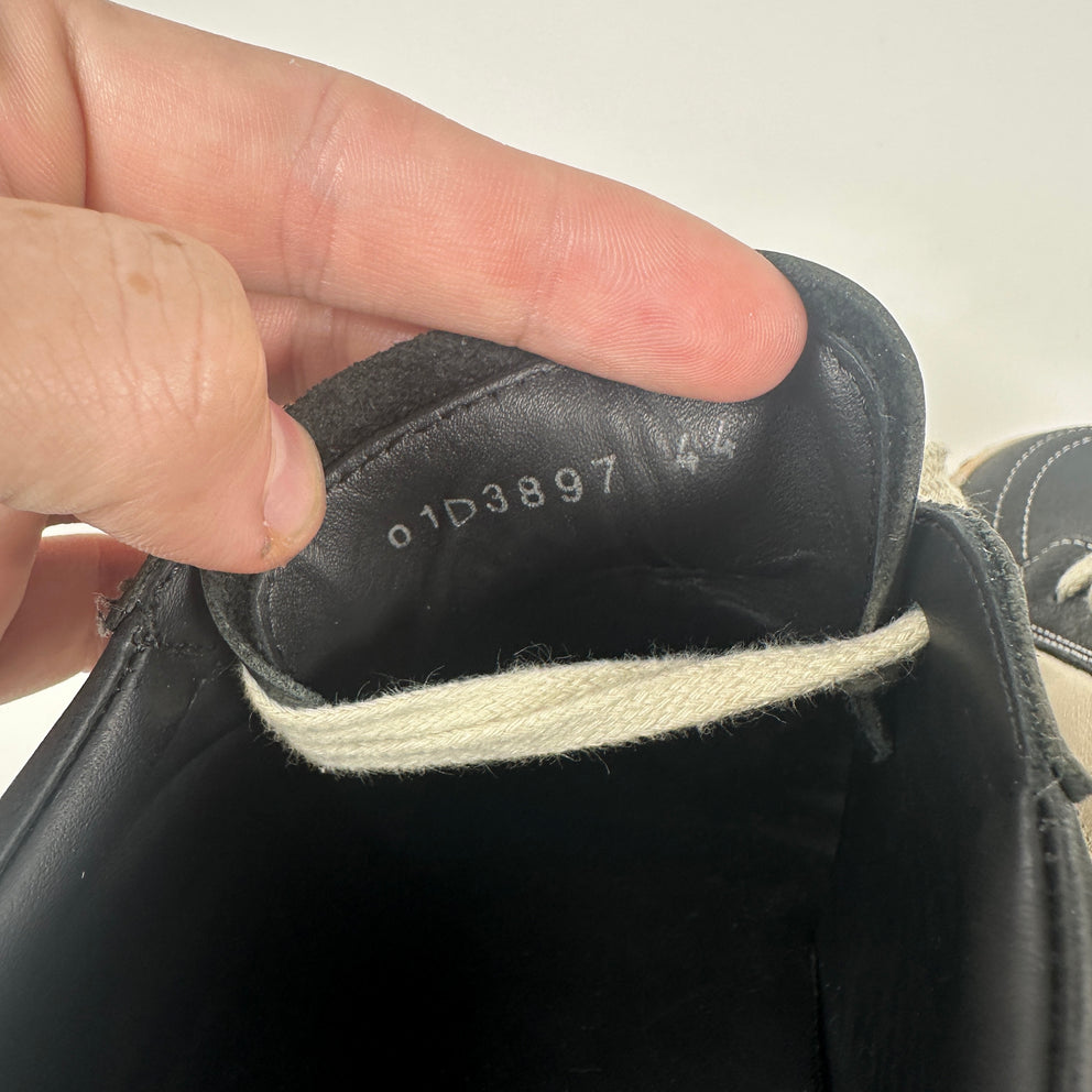 Rick Owens Black/Milk Vintage Low Top Sneakers Size 44
