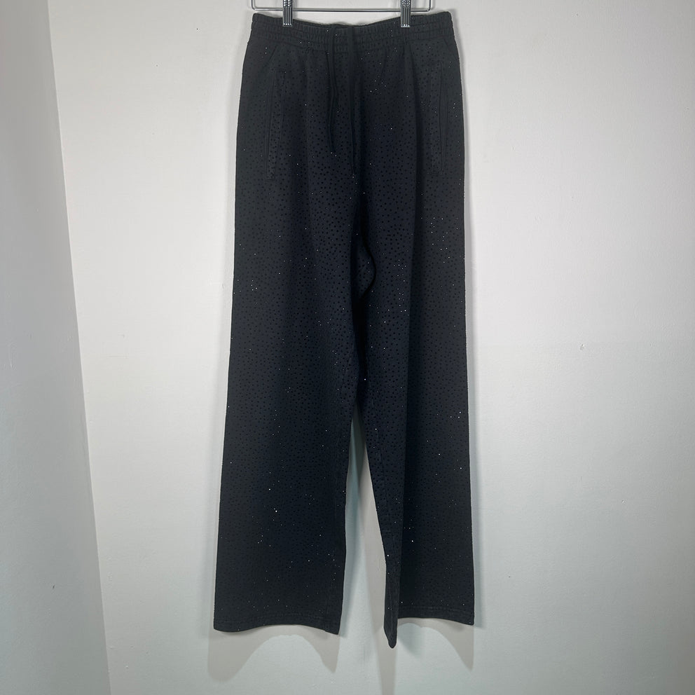 Balenciaga All Over Crystal Grey Sweatpants Size S