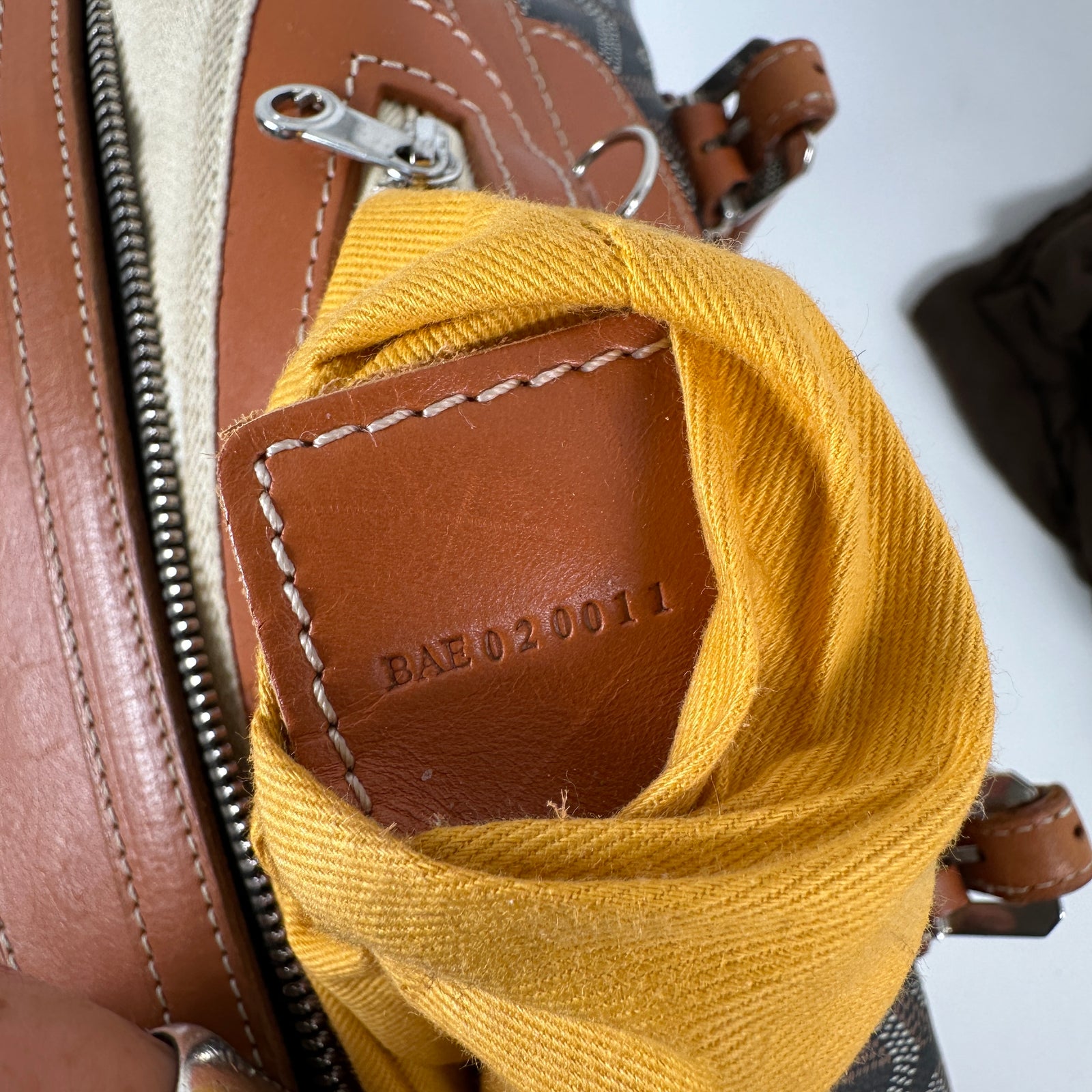 Goyard Black & Tan Goyardine Boeing 30