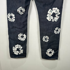 Denim Tears Rhinestone Raw Denim Wreath Jeans Size 38