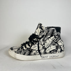 Saint Laurent Floral Malibu Mid Top Sneaker Size 41