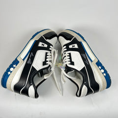 Louis Vuitton SS21 Blue/Black Virgil Upcycled LV Trainer Size LV 8
