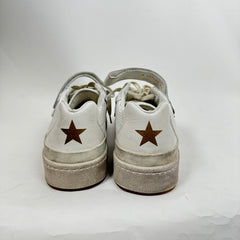 Saint Laurent White SL24 Leather Sneakers Size 42.5