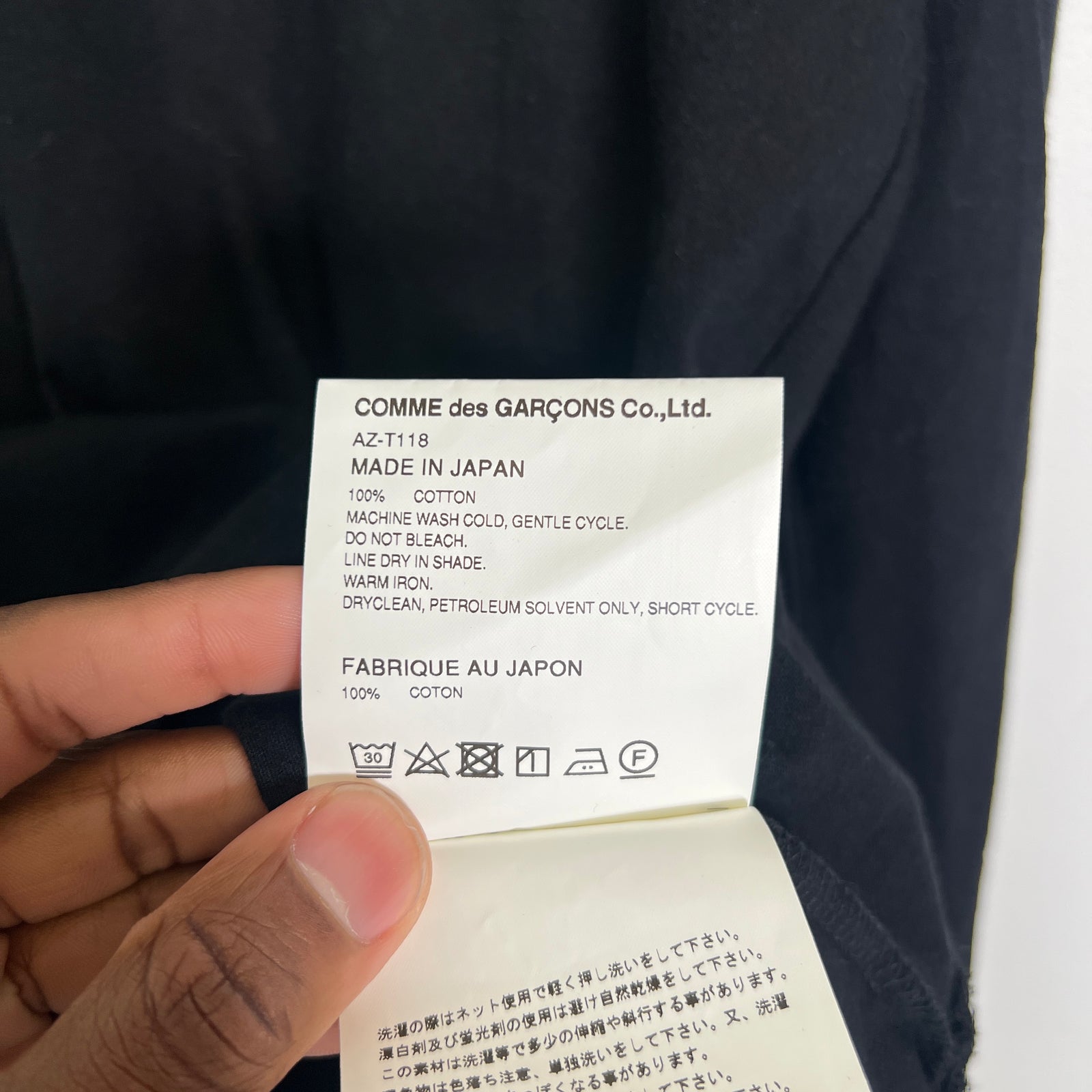 CDG Play Black Heart Logo Longsleeve Size XXL