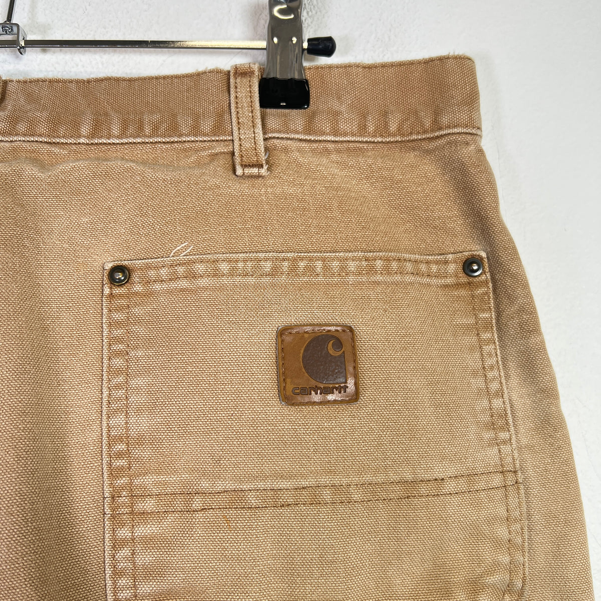 Carhartt Vintage Khaki Distressed Double Knee Carpenter Pants
