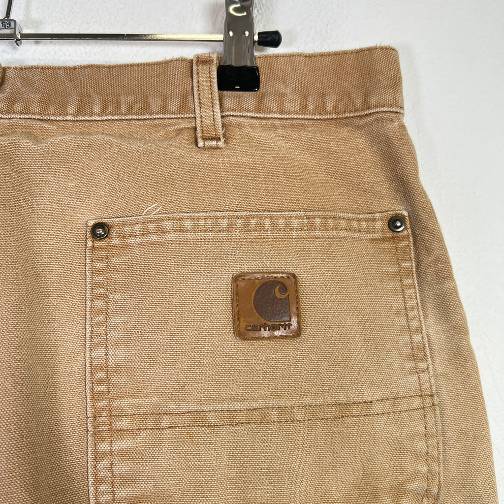 Carhartt Vintage Khaki Distressed Double Knee Carpenter Pants