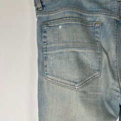 Amiri Thigh Logo Lightwash Jeans Size 36