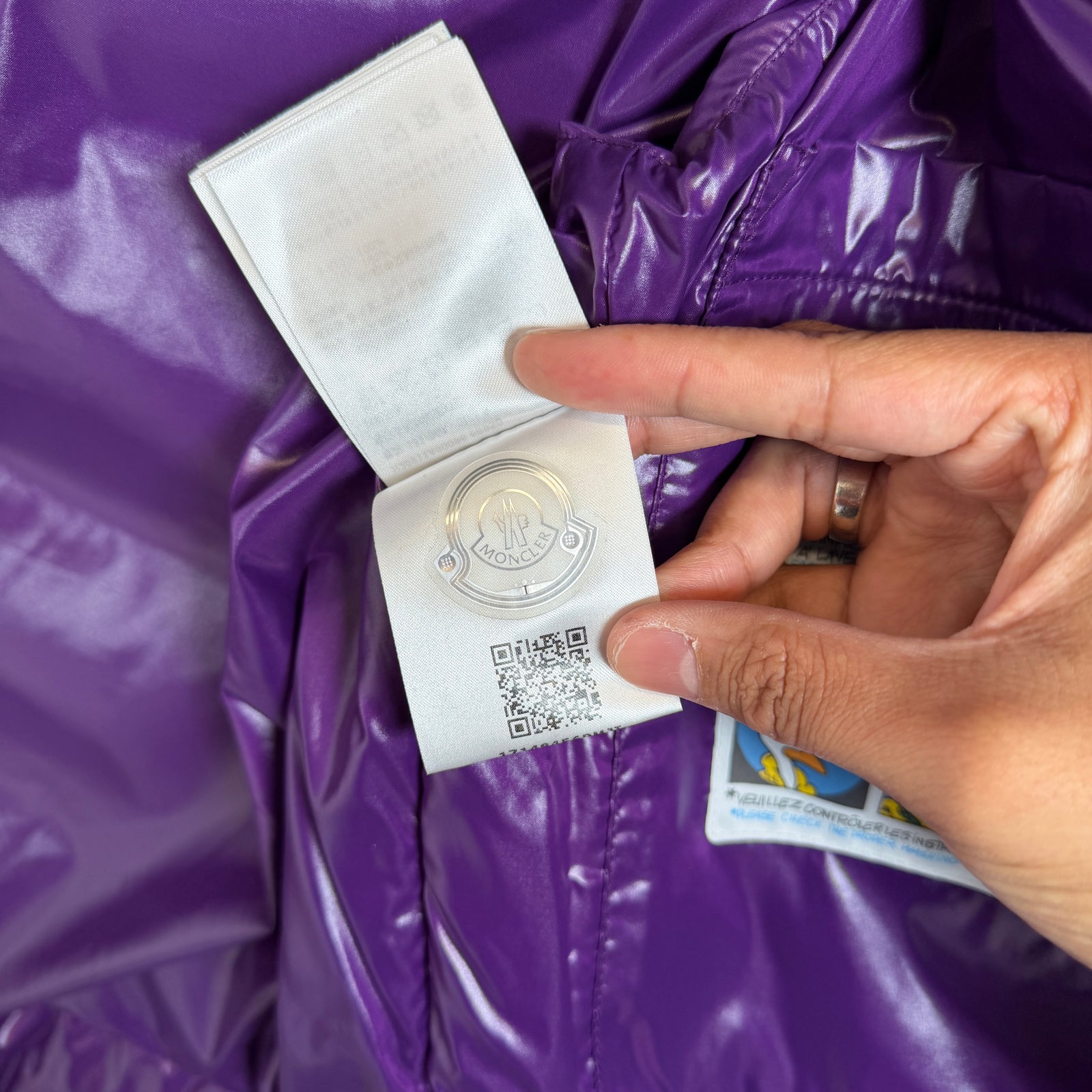 Moncler Purple Tibb Down Vest Size 5