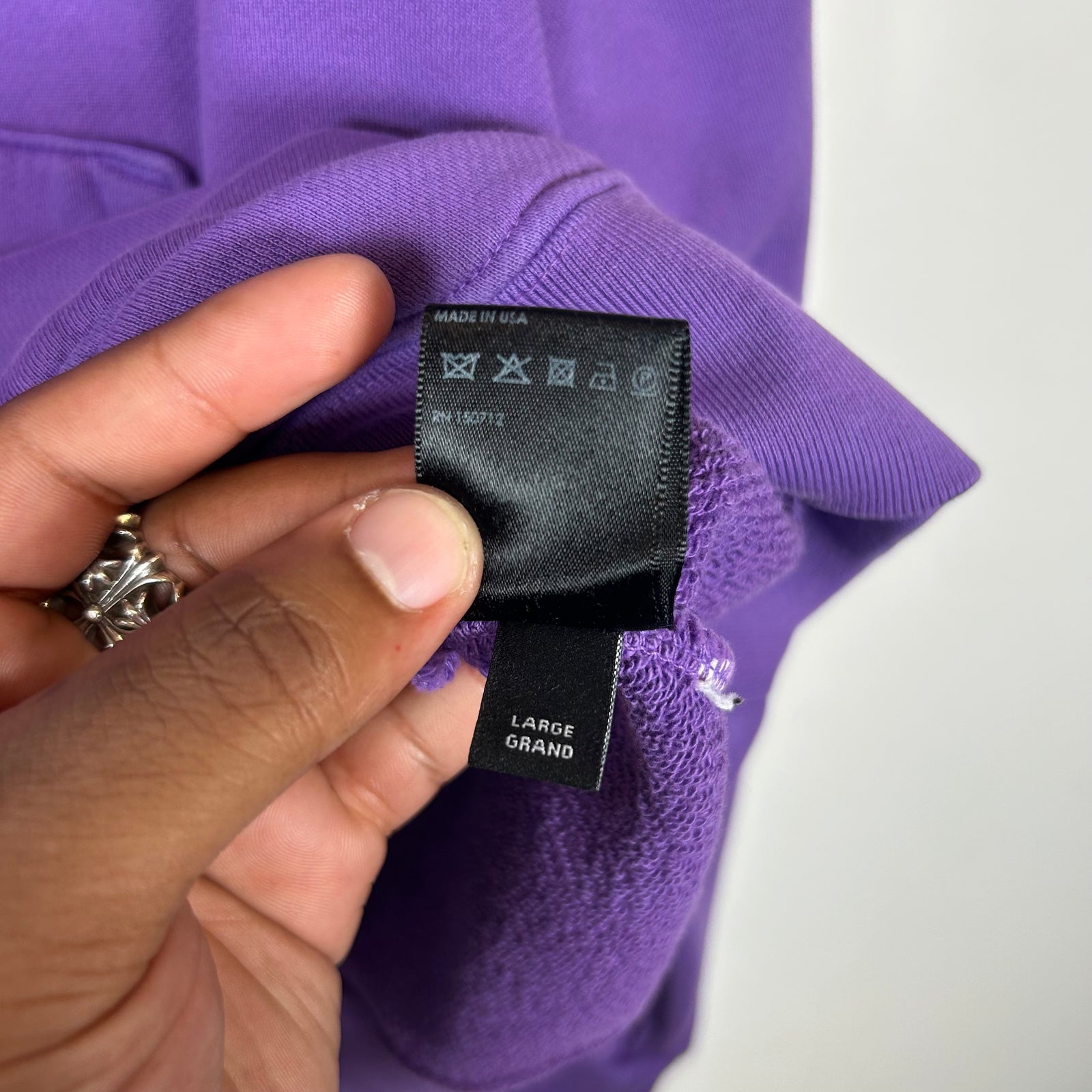 Amiri Purple MA Logo Hoodie Size L