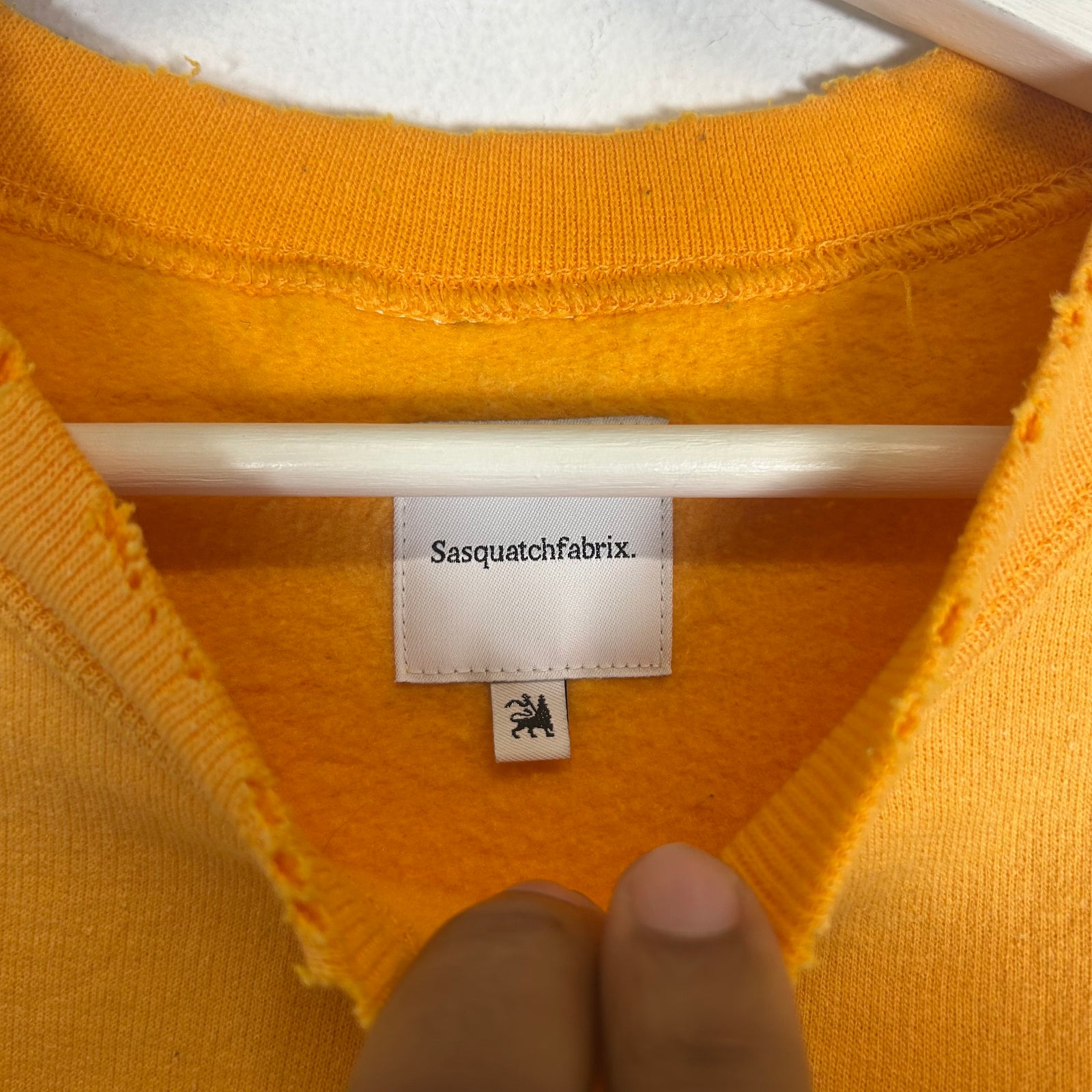 Sasquatchfabrix Yellow Herahera Sweatshirt Size L