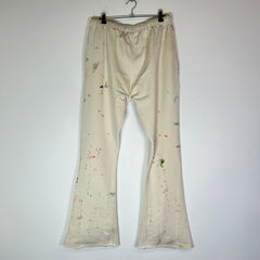 Gallery Dept Cream Paint Splatter Flare Sweatpants
