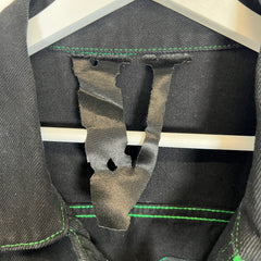 Vlone Black/Green Friends Denim Jacket Size XL