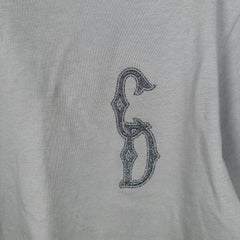 Dior AW/23 'CD' Interlaced Logo Grey T-Shirt Size M