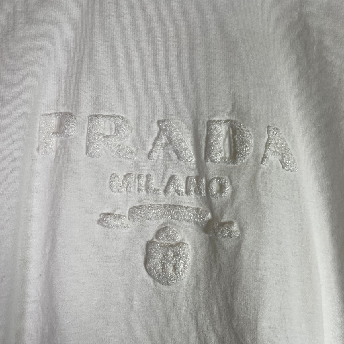 Prada Terry Cloth Logo T-Shirt