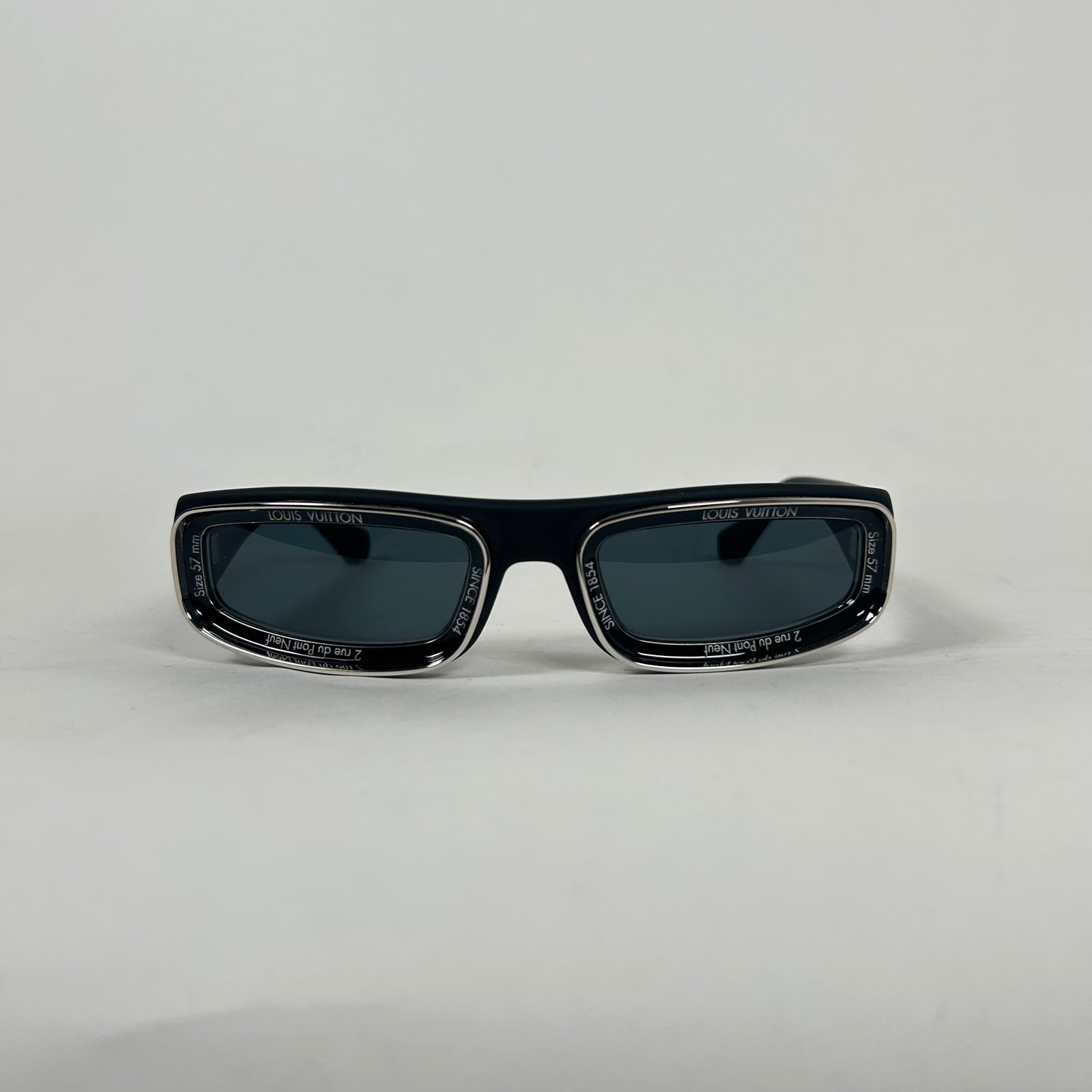 Louis Vuitton Black Super Vision Low Sunglasses
