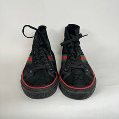Gucci Black Tennis 1977 High Top Sneaker Size 9