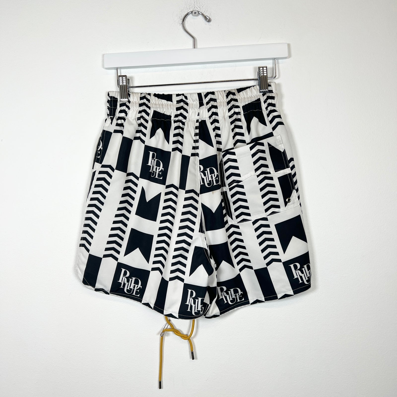 Rhude Black Grasse Swim Shorts Size S