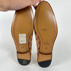 Gucci GG Monogram Horsebit Loafers 10.5