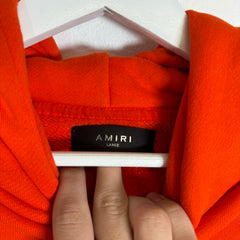 Amiri Orange Bones Hoodie Size L