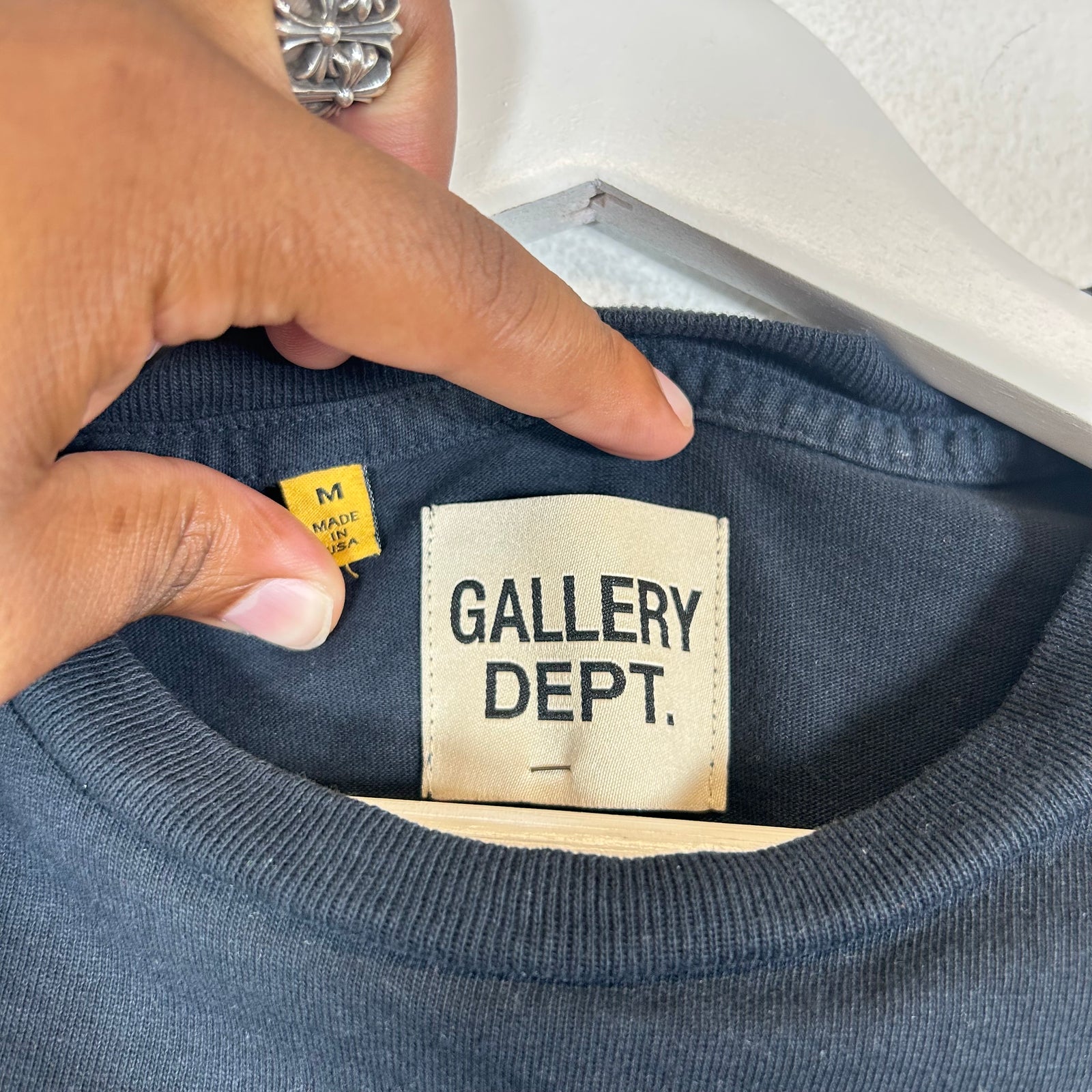 Gallery Dept Navy Souvenir Logo T-Shirt Size M