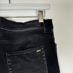 Amiri Black Washed Skinny Jeans Size 36