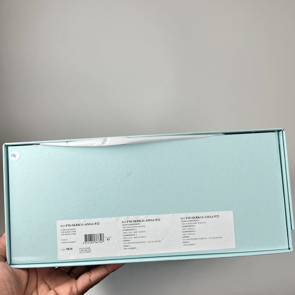 Lanvin x A Ma Maniere Cheetah Curb Sneaker Size 43