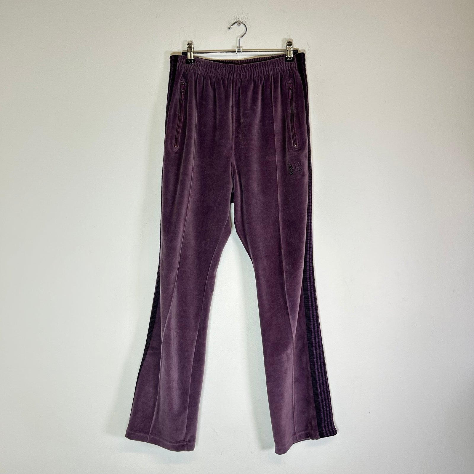 Needles Purple Velour Track Pants Size S