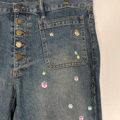 Acne Studios Lightwash Sticker Jeans Size 33