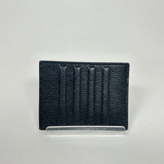 Thom Browne Black Leather Card Holder